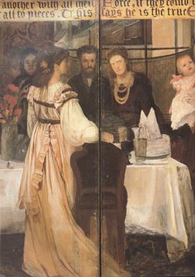Alma-Tadema, Sir Lawrence The Epps Family Screen (detao) (mk23) oil painting image